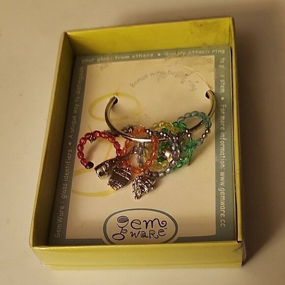 Gem Ware Wine Charms - Picture 1 of 3